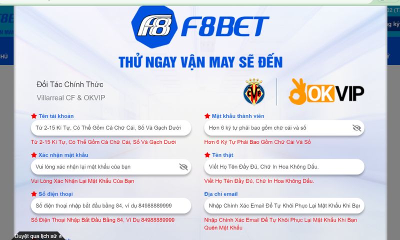 Giao diện mới tại cổng game của nhà cái F8bet